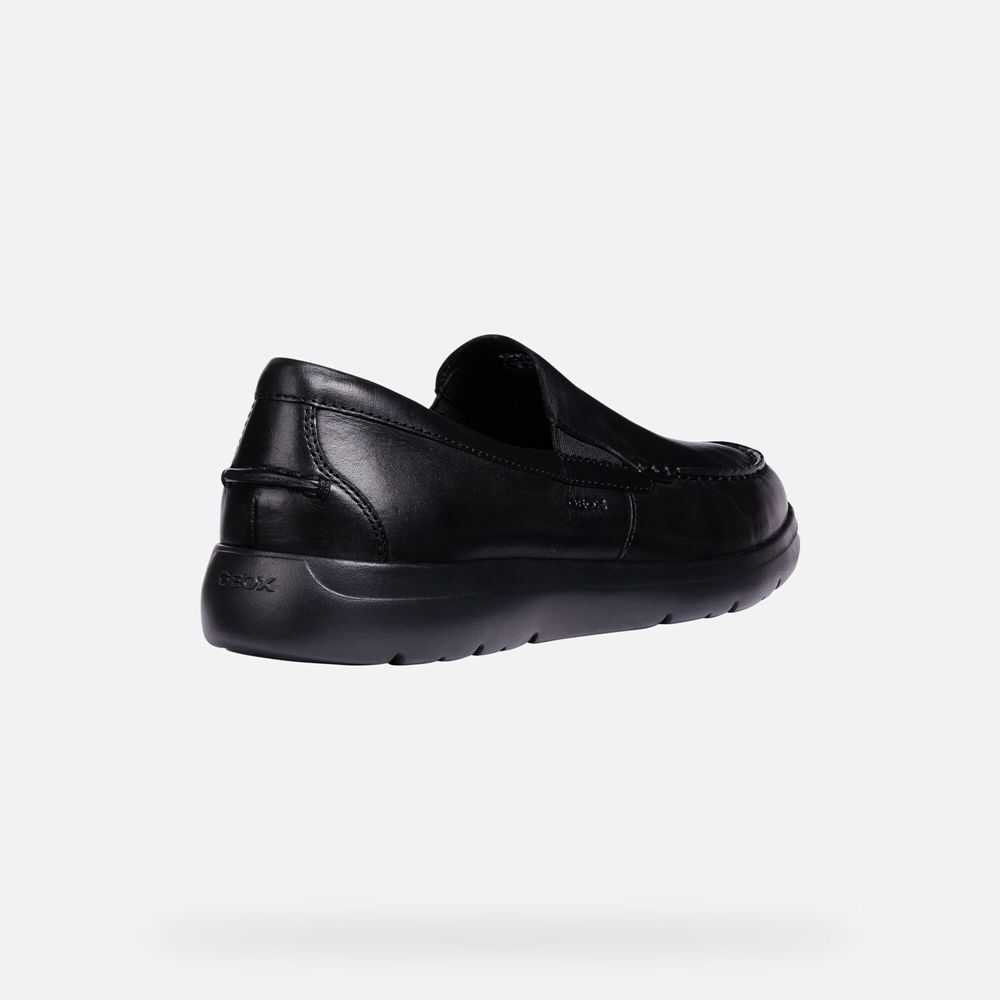 Geox Erkek Loafers Siyah - Leitan - BHY-513609